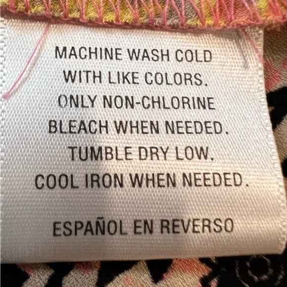 Style & Co. Peach Tan Elastic Hem Long Sleeve Button Front Blouse. Size XL. - Picture 11 of 11